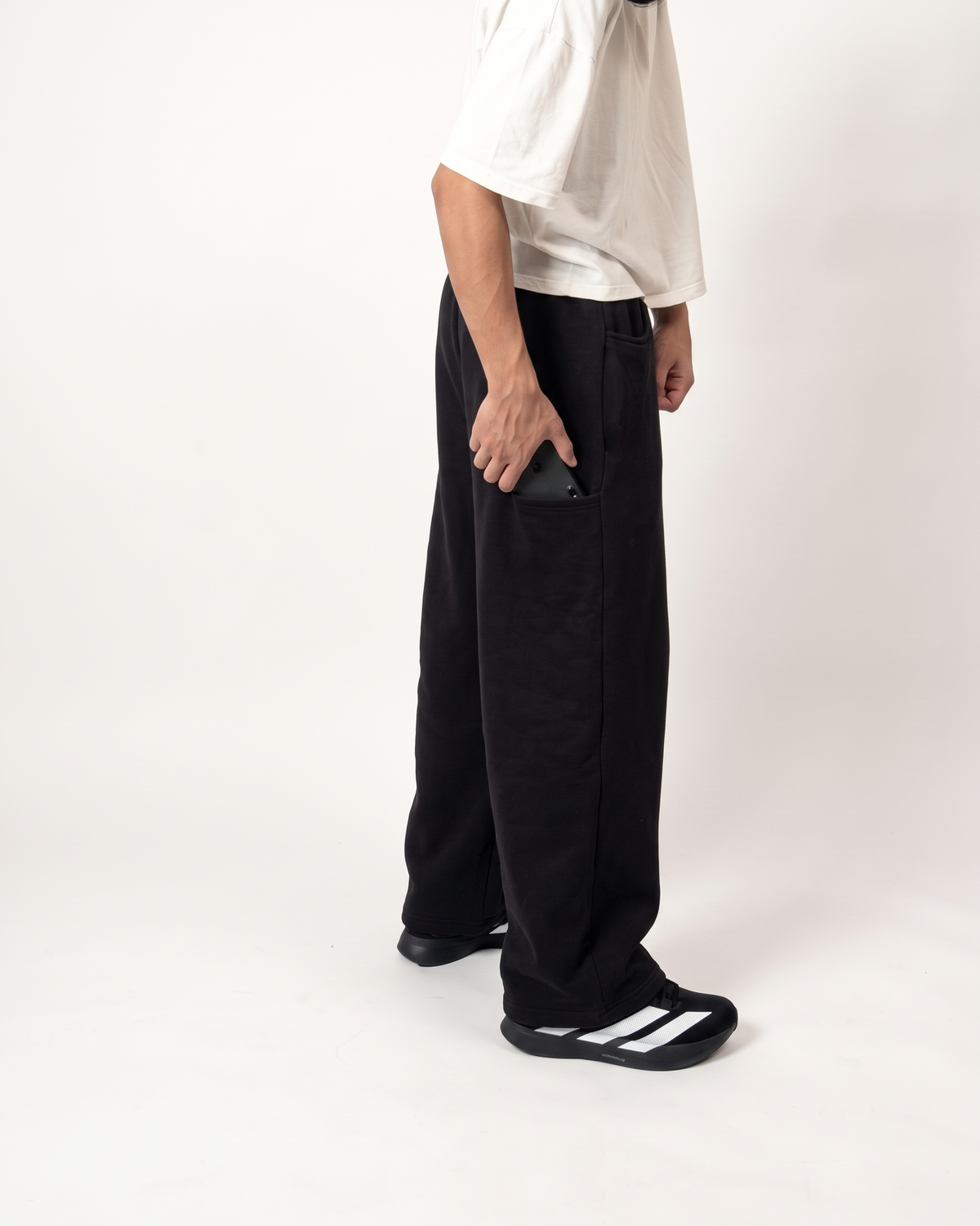 Black Baggy Fit Jogger | 360 GSM Cotton Baggy Sweatpants