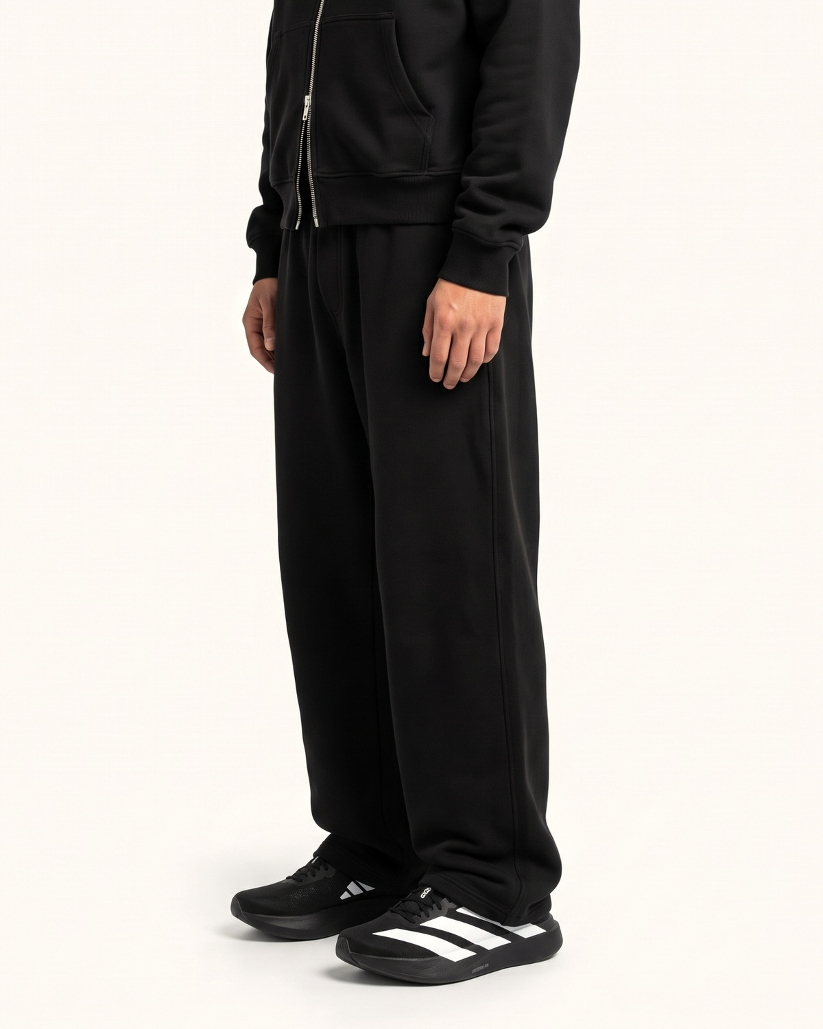 Black Baggy Fit Jogger | 360 GSM Cotton Baggy Sweatpants