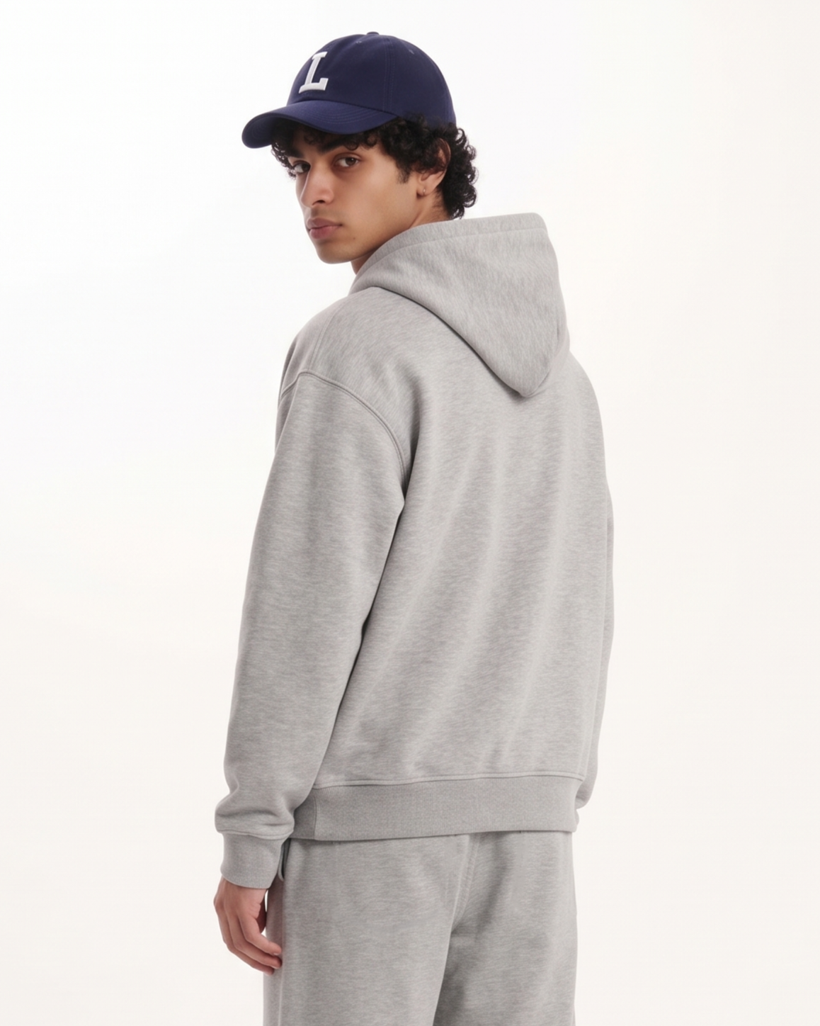 Grey Matter Boxy Fit Set | 360 GSM Cotton Boxy Hoodie & Baggy Jogger Co-Ord Set