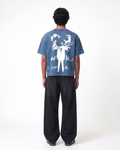 Mind Blowing Boxy Fit T-Shirt | 240 GSM French Terry Denim Wash Graphic Tee