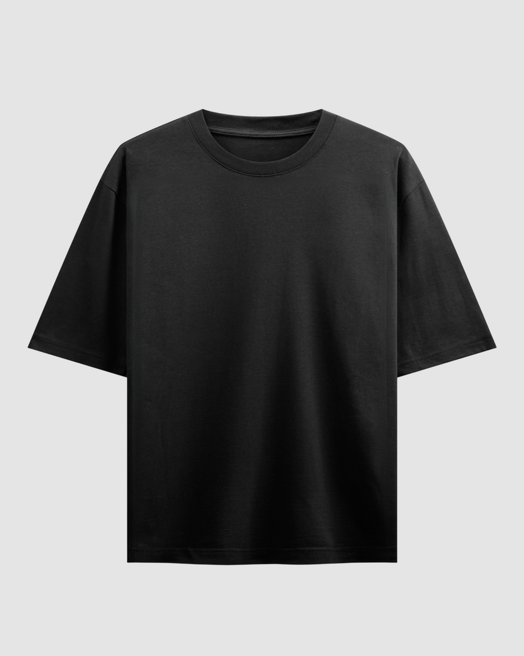 Black Oversized T-Shirt | 240 GSM French Terry Cotton Oversized Tee