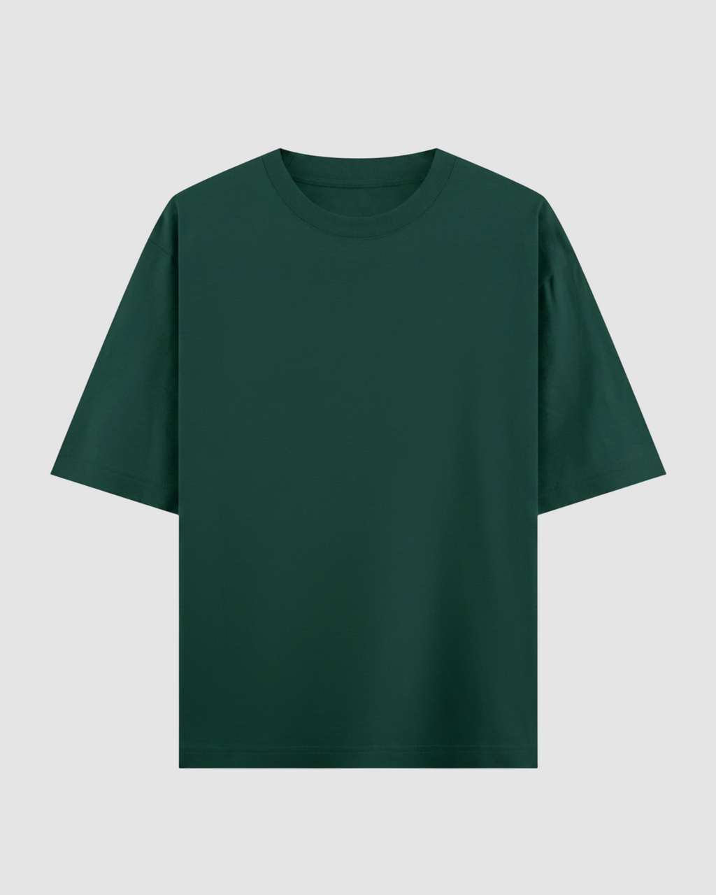 Bottle Green Oversized T-Shirt | 240 GSM French Terry Cotton Oversized Tee